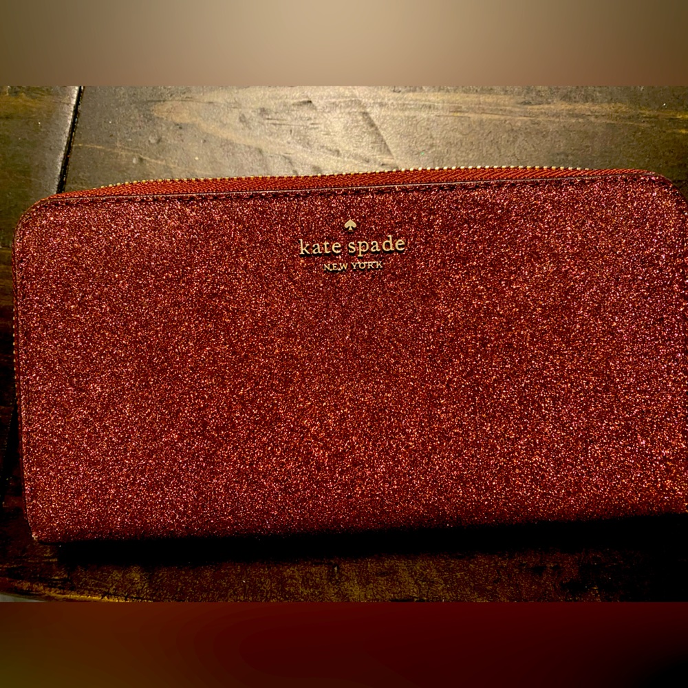 Kate Spade ♠️ Shimmy glitter wallet (87)